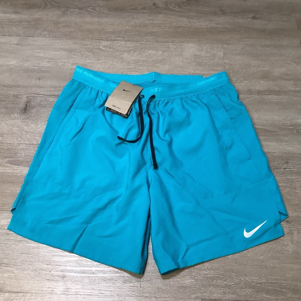 NWT Nike Stride Dri-Fit 7" Mens Sz M Running Run Shorts Dusty Cactus DM4761-345